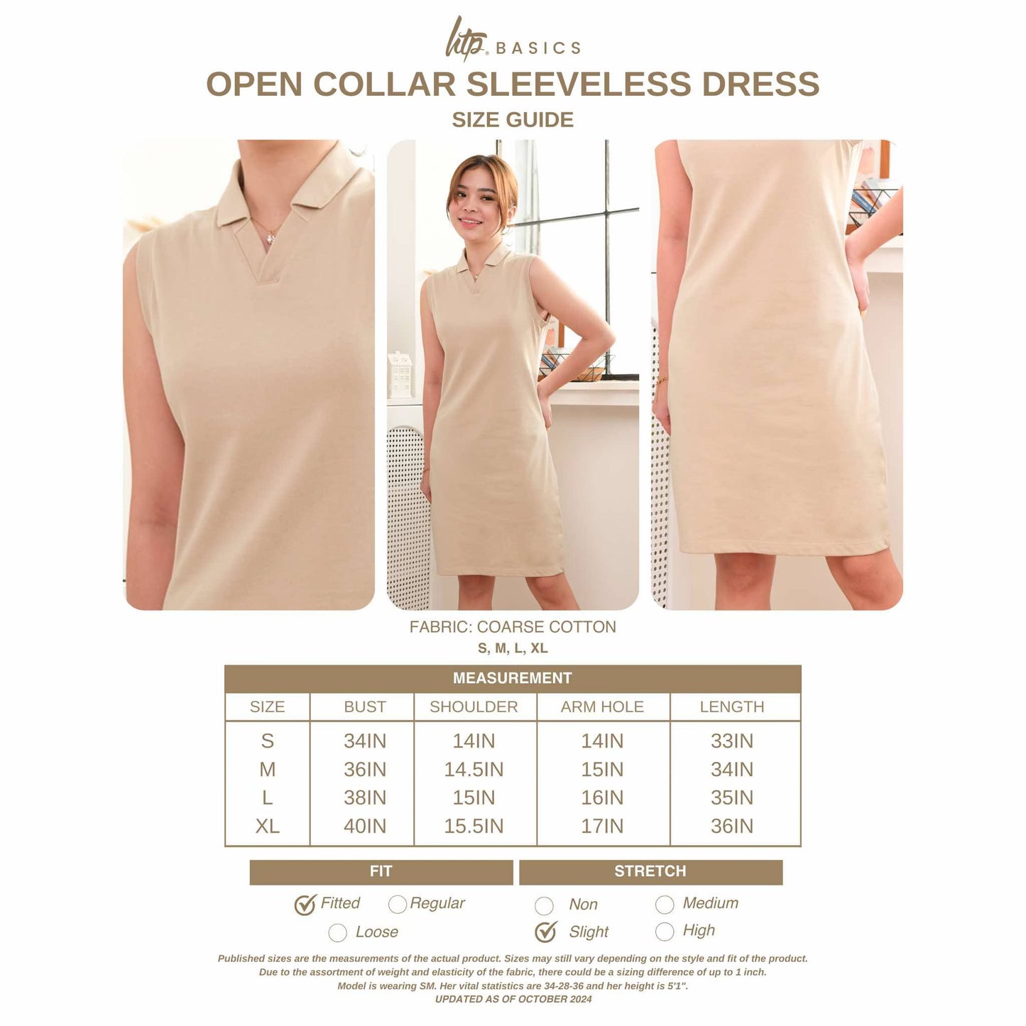 Open Collar Sleeveless