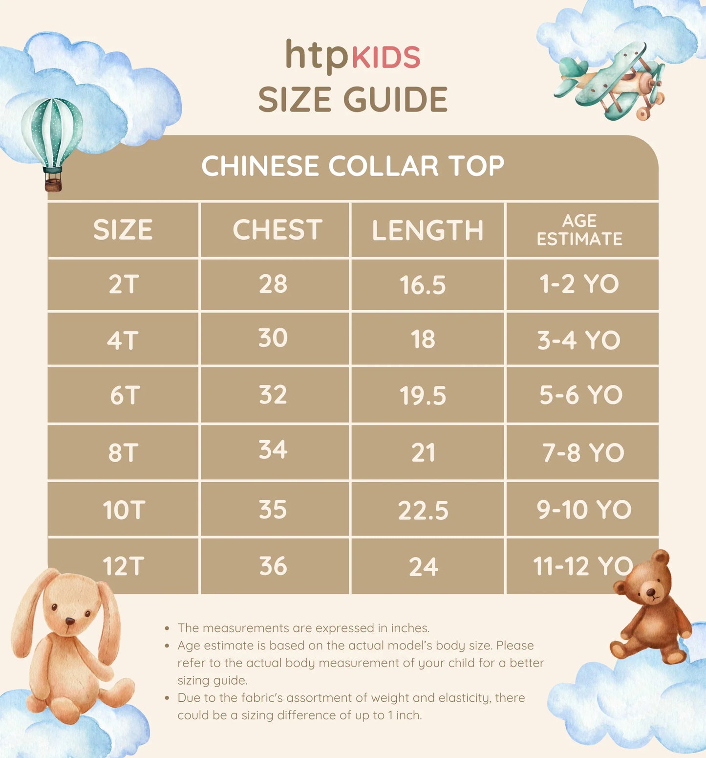 Kids Chinese Collar Top