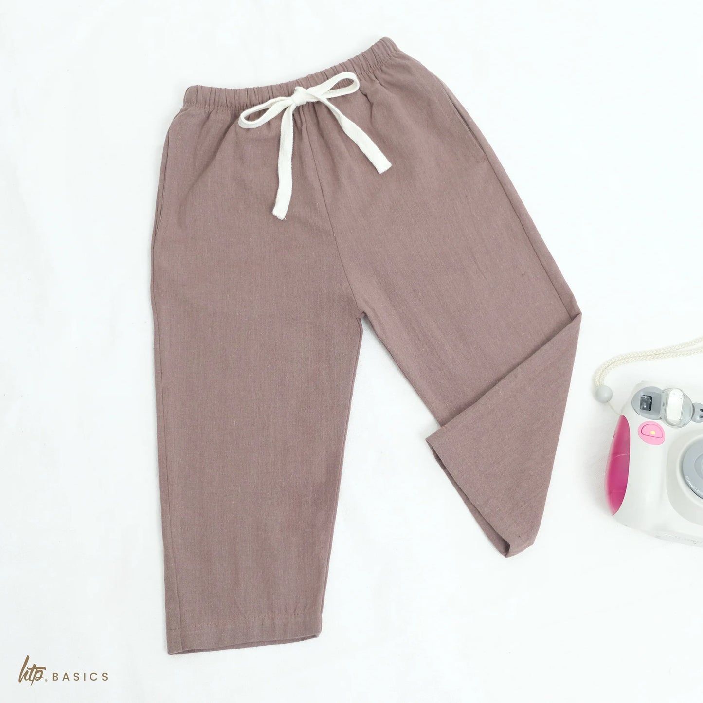 Kids Cropped Linen Pants