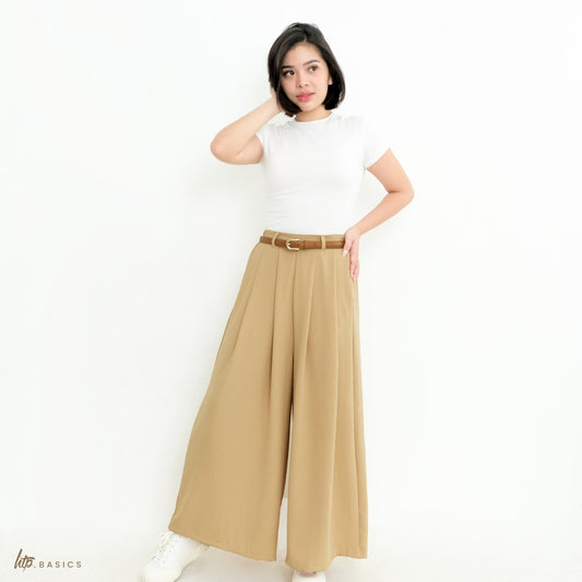 Wide Leg Crinkle Pants