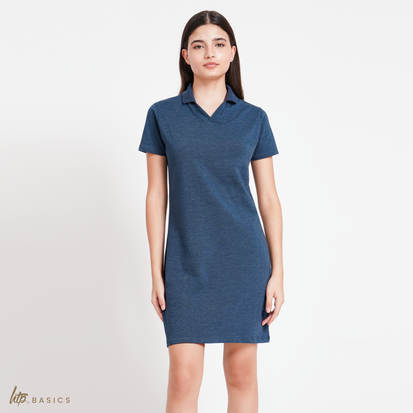 Open Collar Dress