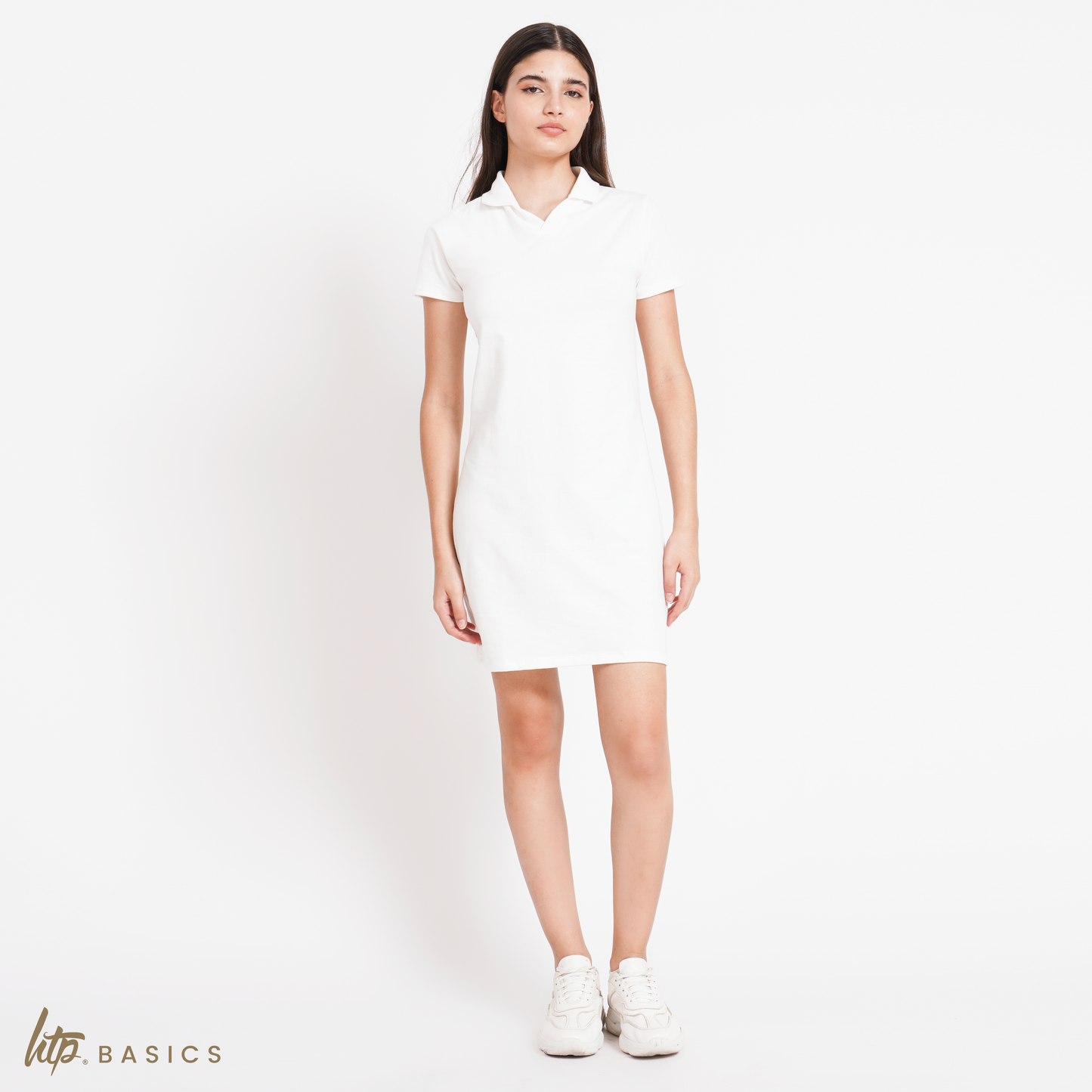 Open Collar Dress